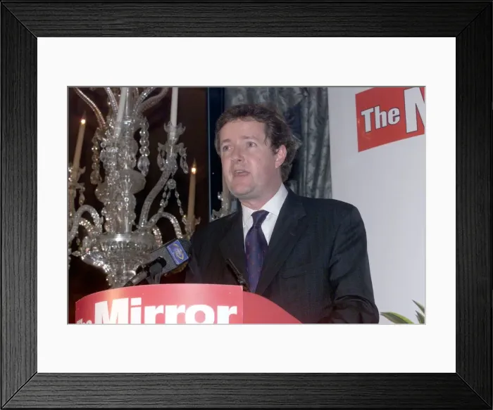 Framed Print : Piers Morgan at the Mirror Pride of Britain Awards May 1999 at the Dorchester Hotel Framed Print : Piers Morgan at the Mirror Pride of Britain Awards May 1999 at the Dorchester Hotel