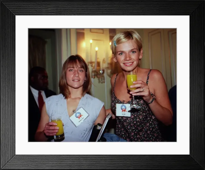 Framed Print : Emily Turner and Zoe Ball May 1999 at the Mirror Pride of Britain Awards 1999 Framed Print : Emily Turner and Zoe Ball May 1999 at the Mirror Pride of Britain Awards 1999