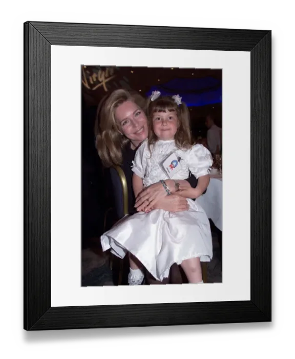 Framed Print : Queen Noor of Jordan with Emily Casey May 1999 at the Dorchester Hotel in London Framed Print : Queen Noor of Jordan with Emily Casey May 1999 at the Dorchester Hotel in London