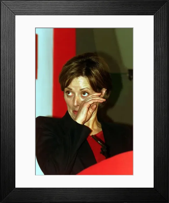 Framed Print : Carol Vorderman cries during Daniels Gallimores award 1999 for outstanding bravery Framed Print : Carol Vorderman cries during Daniels Gallimores award 1999 for outstanding bravery