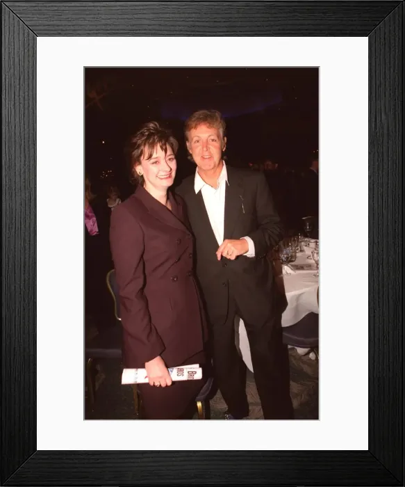 Framed Print : Sir Paul McCartney with Cherie Blair May 1999 at the The Mirror Pride of Britain Framed Print : Sir Paul McCartney with Cherie Blair May 1999 at the The Mirror Pride of Britain