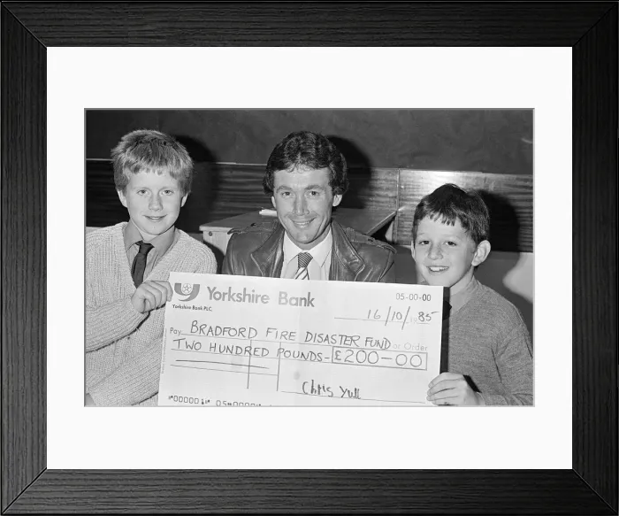 Framed Print : Bradford City football manager Trevor Cherry, a former Huddersfield town player who lives