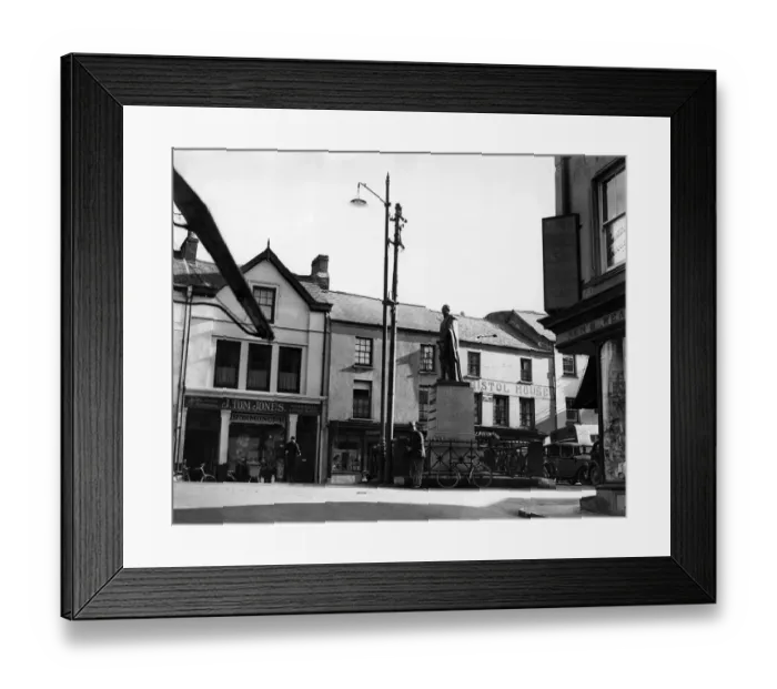 Framed Print : Knott Square, Carmarthen, Wales, Circa 1939. Also pictured, statue of Sir William Nott Framed Print : Knott Square, Carmarthen, Wales, Circa 1939. Also pictured, statue of Sir William Nott