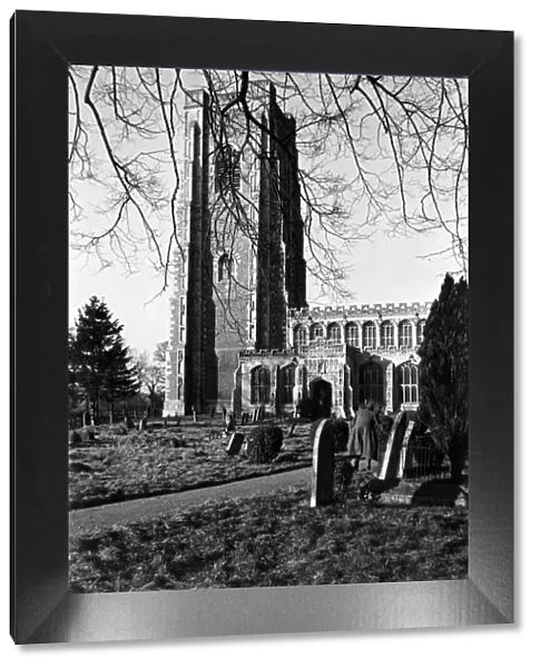 St Peter and St Pauls Church, Lavenham, Suffolk, England, 13th January 1933