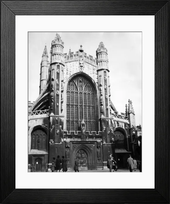 Framed Print : Bath Abbey, Somerset. Circa 1939 Framed Print : Bath Abbey, Somerset. Circa 1939