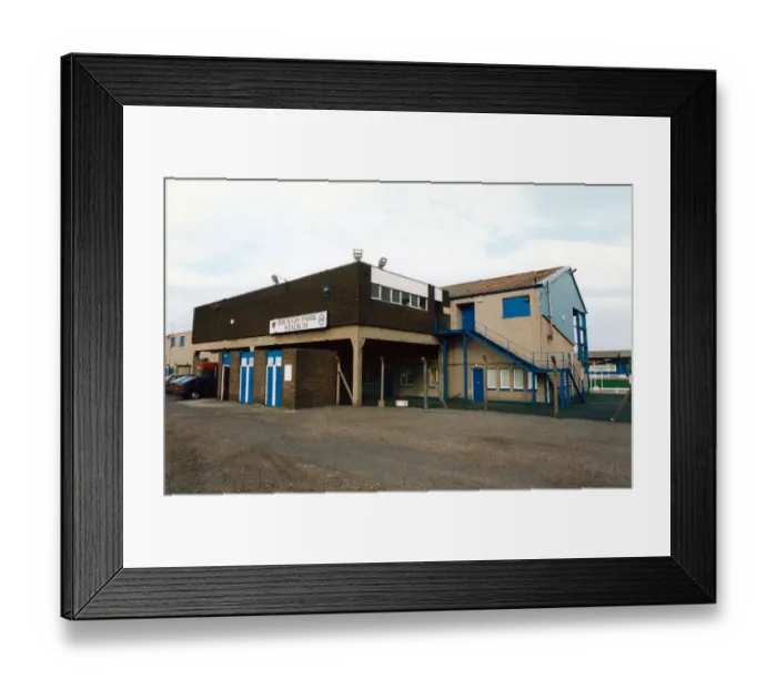 Framed Print : Brough Park Greyhound racing Stadium. 16th October 1995