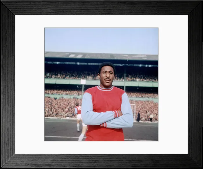 Framed Print : West Ham United footballer Clyde Best poses before a league match at Upton Park