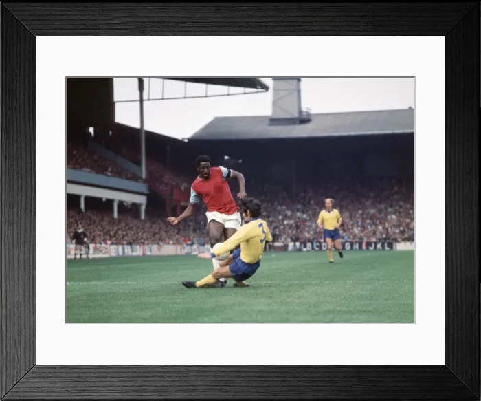Framed Print : English League Division One match at Upton Park. West Ham United 2 v Manchester Framed Print : English League Division One match at Upton Park. West Ham United 2 v Manchester