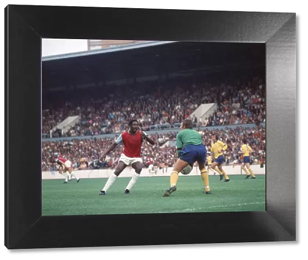 English League Division One match at Upton Park. West Ham United 2 v Manchester