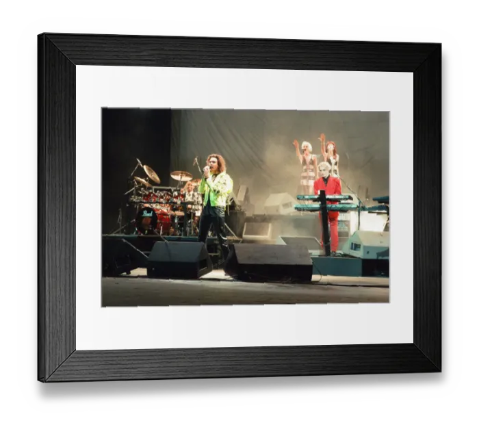 Framed Print : Duran Duran in concert. Pictures circa 14th March 1989 The group were Framed Print : Duran Duran in concert. Pictures circa 14th March 1989 The group were