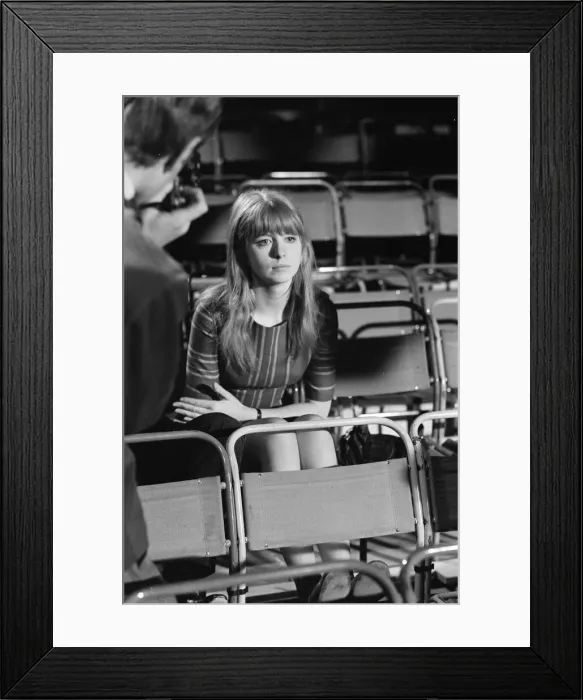 Framed Print : Jane Asher on the Simon Dee Television Dee Time