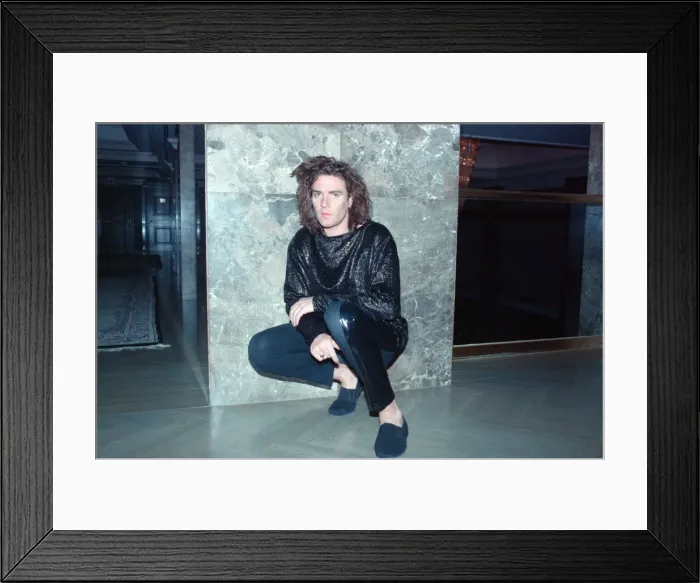 Framed Print : Simon Le Bon pictured ahead of his concert with Duran Duran Framed Print : Simon Le Bon pictured ahead of his concert with Duran Duran