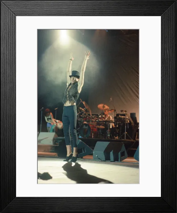 Framed Print : Duran Duran in concert. Pictures circa 14th March 1989 The group were
