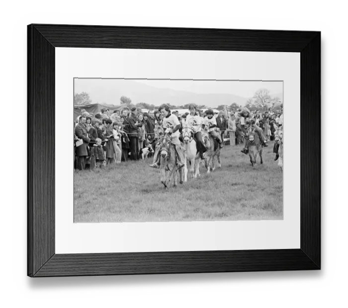 Framed Print : Donkey Derby Day, Middlesbrough, June 1977 Framed Print : Donkey Derby Day, Middlesbrough, June 1977