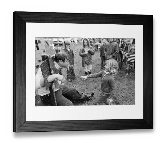 Framed Print : Donkey Derby Day, Middlesbrough, June 1977