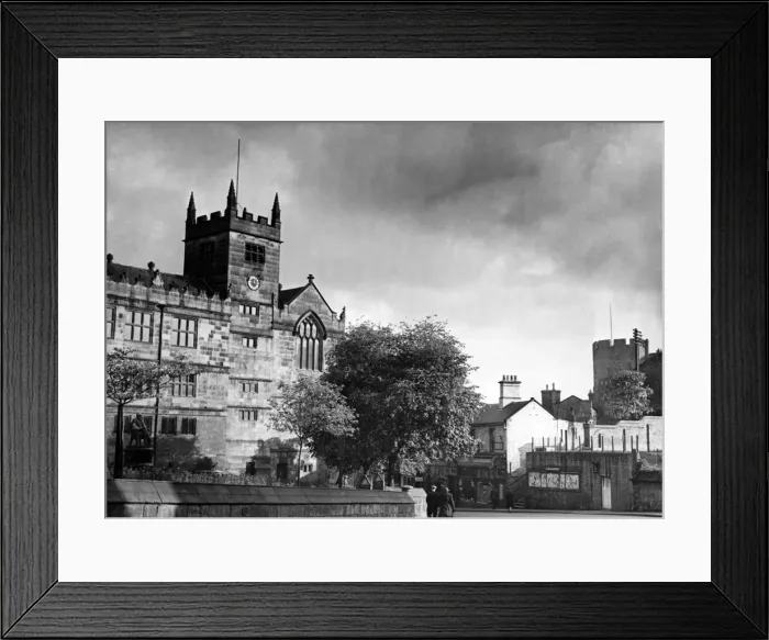 Framed Print : The old Grammar School in Shrewsbury, which produced Charles Darwin