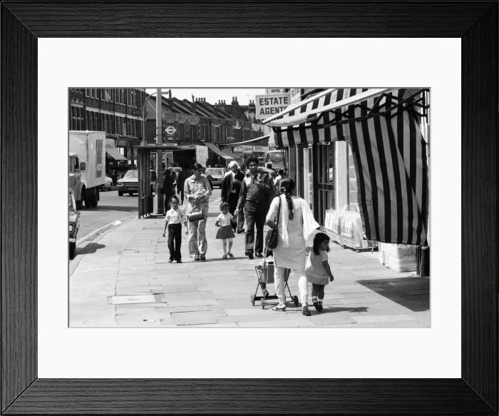 Framed Print : 1976. Peace Returns to Southall. All was peaceful in Southall, Middlesex Framed Print : 1976. Peace Returns to Southall. All was peaceful in Southall, Middlesex