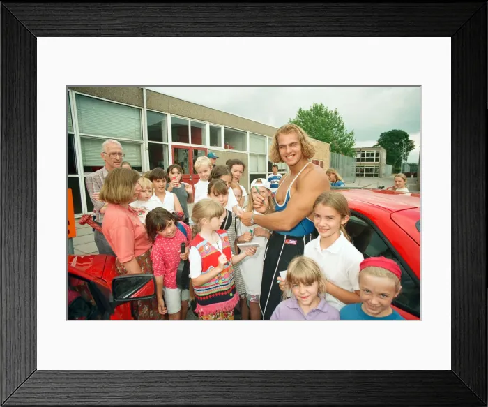 Framed Print : Hunter from Gladiators at the Meadway Sports Centre. 27th July 1995 Framed Print : Hunter from Gladiators at the Meadway Sports Centre. 27th July 1995