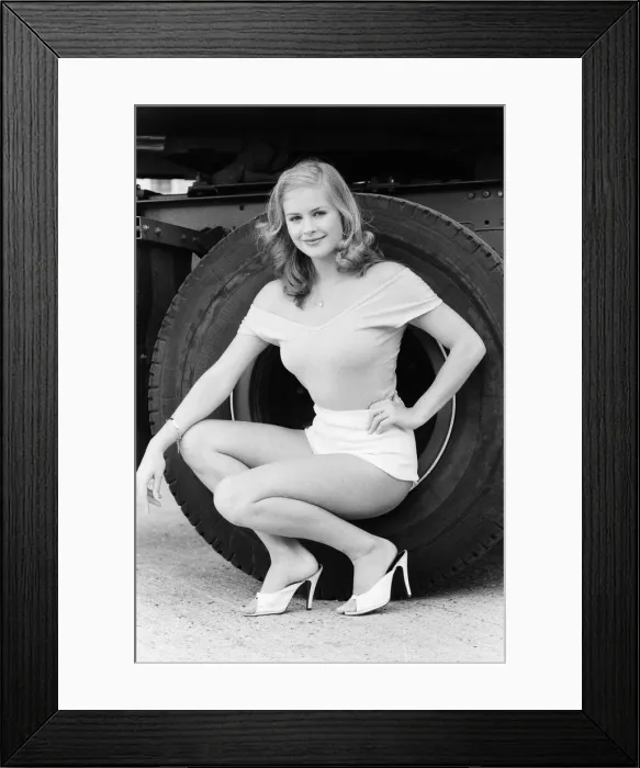 Framed Print : Denise Perry, Glamour Model, August 1978