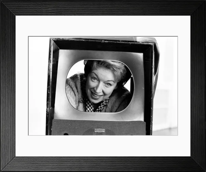 Framed Print : June Whitfield - television actress in 1967 Picture taken 15th March 1967