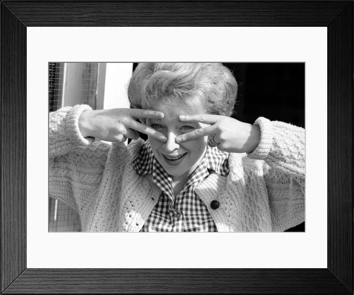 Framed Print : June Whitfield - television actress in 1967 Picture taken 15th March 1967