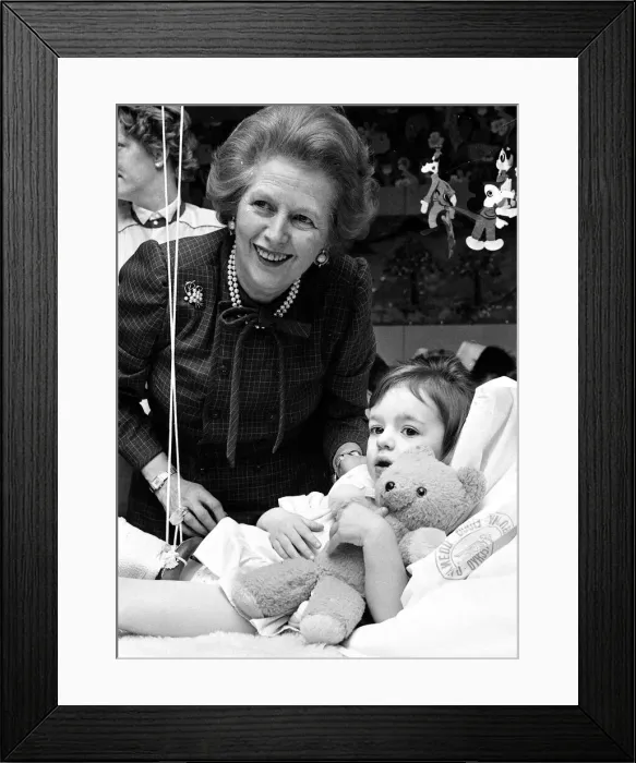 Framed Print : Prime Minister Magaret Thatcher opens Yspyty Gwynedd 13 March 1987 Framed Print : Prime Minister Magaret Thatcher opens Yspyty Gwynedd 13 March 1987