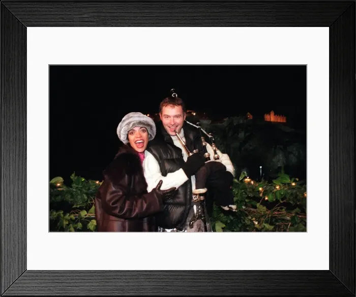Framed Print : John Leslie and Jenny Powell December 1998 Edinburgh Framed Print : John Leslie and Jenny Powell December 1998 Edinburgh