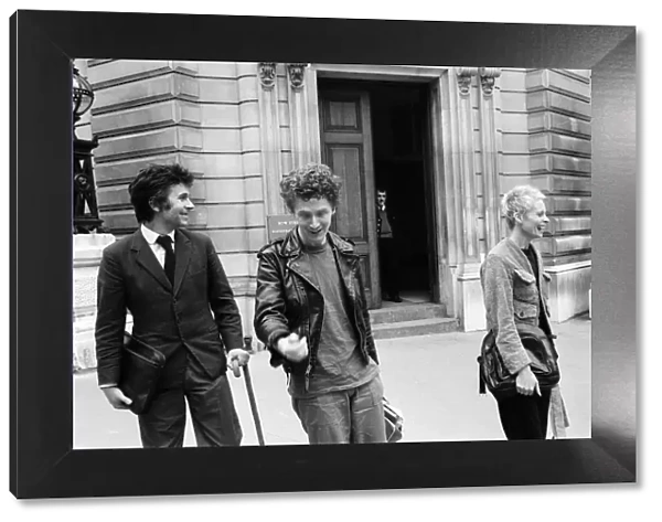Malcolm McLaren, manager of the Sex Pistols, appears at Bow Street Magistrates Court