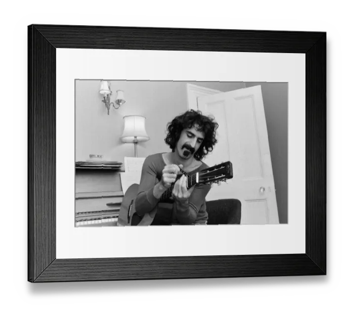 Framed Print : Frank Zappa. American musician. Pictured in London Framed Print : Frank Zappa. American musician. Pictured in London