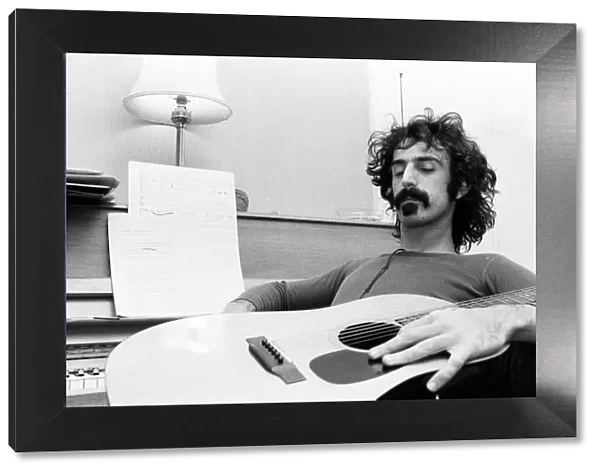 Frank Zappa. American musician. Pictured in London