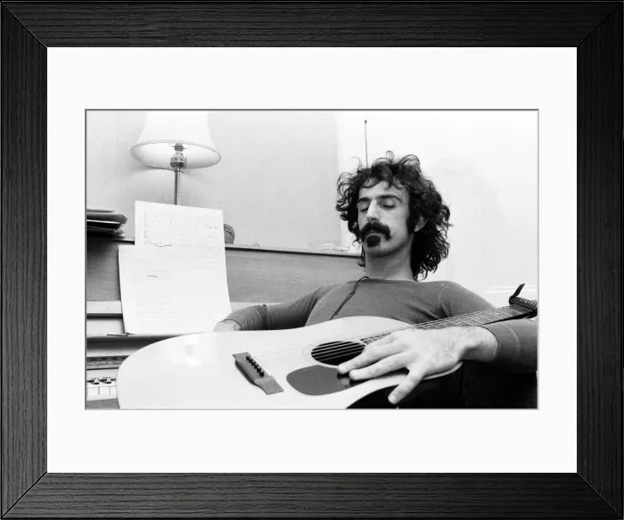 Framed Print : Frank Zappa. American musician. Pictured in London Framed Print : Frank Zappa. American musician. Pictured in London
