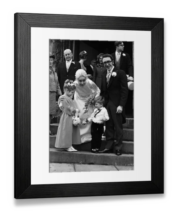 Framed Print : The wedding of Roselyn and Edward Thomas Commander. 4th December 1971