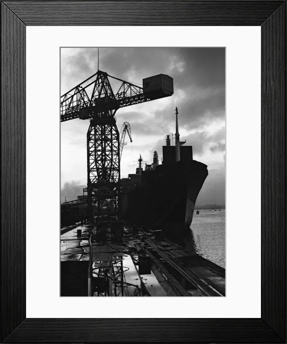 Framed Print : Shipbuilding at Smiths Dock. 1972