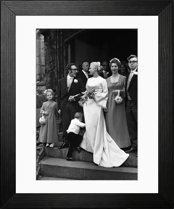 Framed Print : The wedding of Roselyn and Edward Thomas Commander. 4th December 1971 Framed Print : The wedding of Roselyn and Edward Thomas Commander. 4th December 1971
