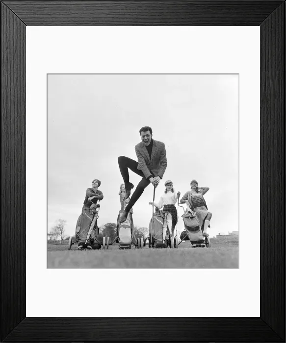 Framed Print : Lionel Blair and girl dancers Picture taken 9th May 1964 Framed Print : Lionel Blair and girl dancers Picture taken 9th May 1964