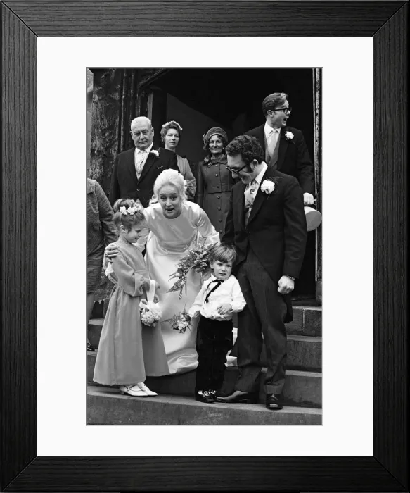 Framed Print : The wedding of Roselyn and Edward Thomas Commander. 4th December 1971 Framed Print : The wedding of Roselyn and Edward Thomas Commander. 4th December 1971