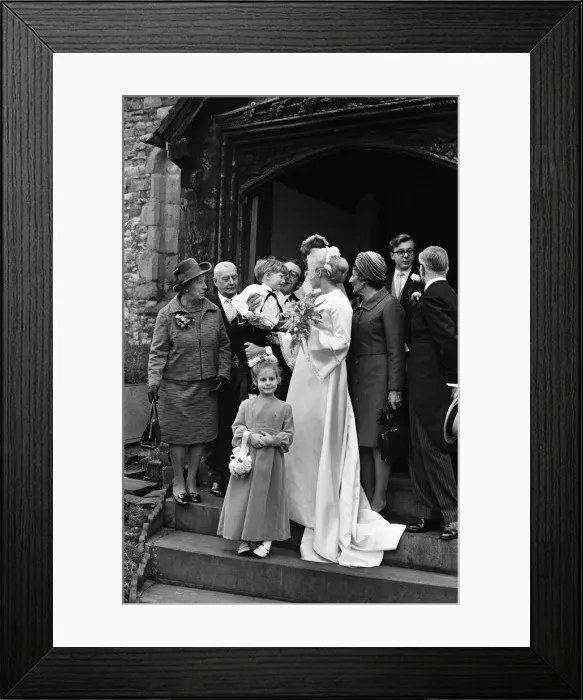 Framed Print : The wedding of Roselyn and Edward Thomas Commander. 4th December 1971 Framed Print : The wedding of Roselyn and Edward Thomas Commander. 4th December 1971