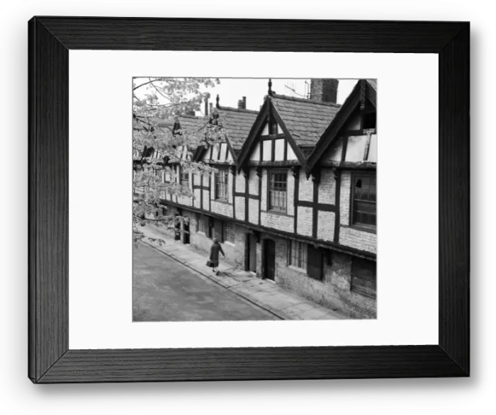 Framed Print : Nine Houses in Park Street, Chester, Cheshire. 21st April 1961 Framed Print : Nine Houses in Park Street, Chester, Cheshire. 21st April 1961