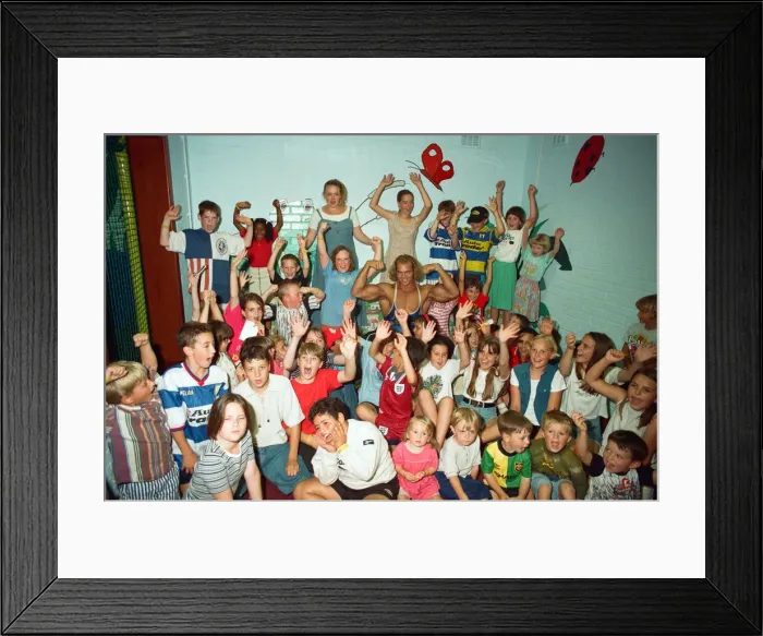 Framed Print : Hunter from Gladiators at the Meadway Sports Centre. 27th July 1995 Framed Print : Hunter from Gladiators at the Meadway Sports Centre. 27th July 1995