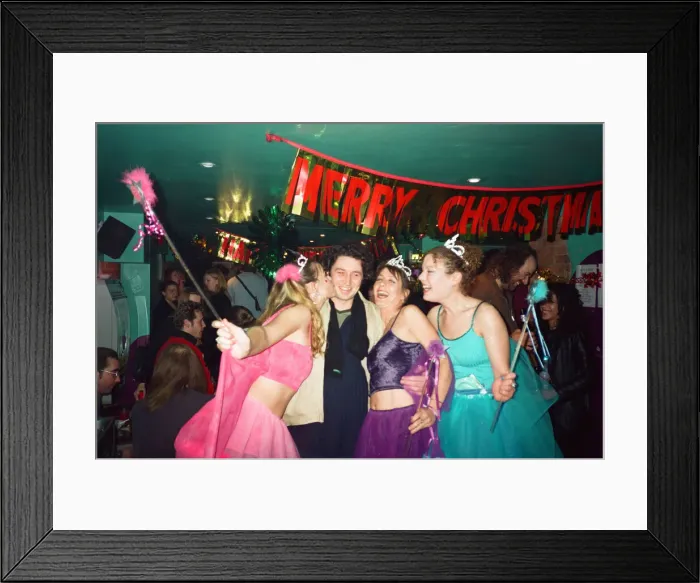 Framed Print : Christmas party at The Purple Turtle, Reading. 21st December 1997 Framed Print : Christmas party at The Purple Turtle, Reading. 21st December 1997