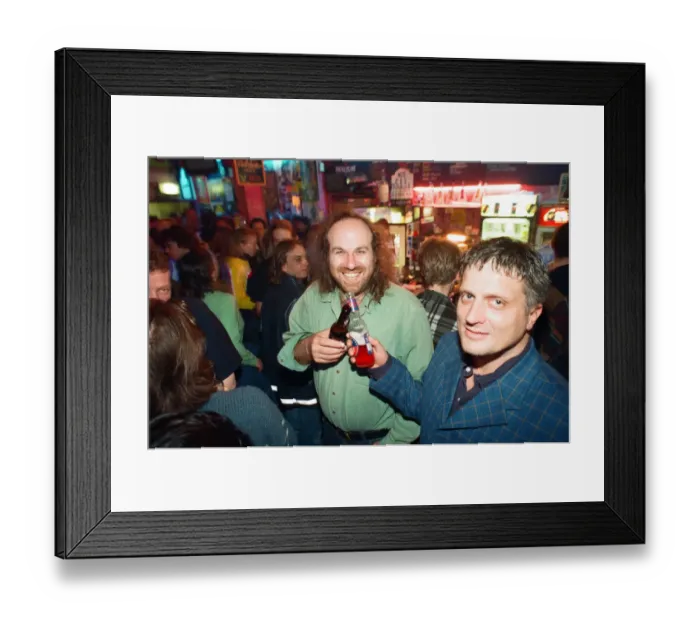 Framed Print : Last night of The Purple Turtle at the old site. 28th April 1997
