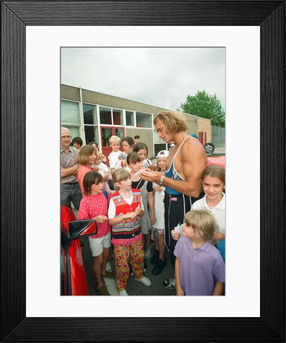 Framed Print : Hunter from Gladiators at the Meadway Sports Centre. 27th July 1995 Framed Print : Hunter from Gladiators at the Meadway Sports Centre. 27th July 1995