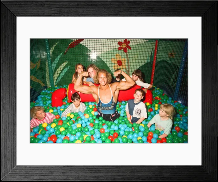 Framed Print : Hunter from Gladiators at the Meadway Sports Centre. 27th July 1995 Framed Print : Hunter from Gladiators at the Meadway Sports Centre. 27th July 1995