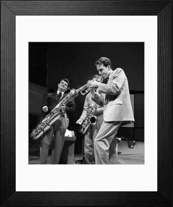 Framed Print : The John Barry Seven band in rehearsals. 3rd April 1959 Framed Print : The John Barry Seven band in rehearsals. 3rd April 1959