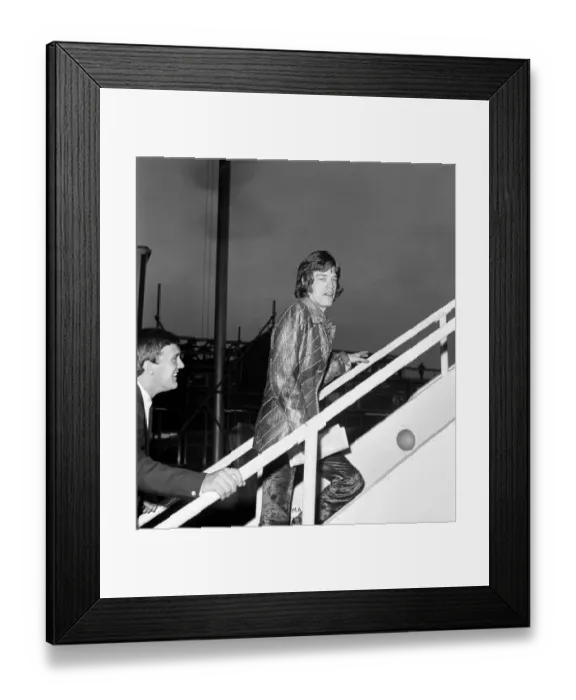 Framed Print : Rolling Stones pop group lead singer Mick Jagger pictured at London Framed Print : Rolling Stones pop group lead singer Mick Jagger pictured at London