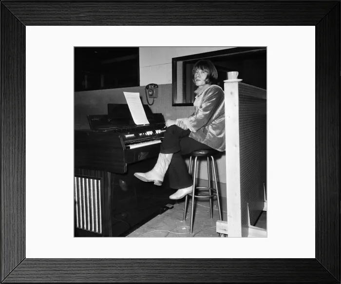 Framed Print : Rolling Stones meet at the Olympic Studios in Barnes, London to cut a couple of tracks