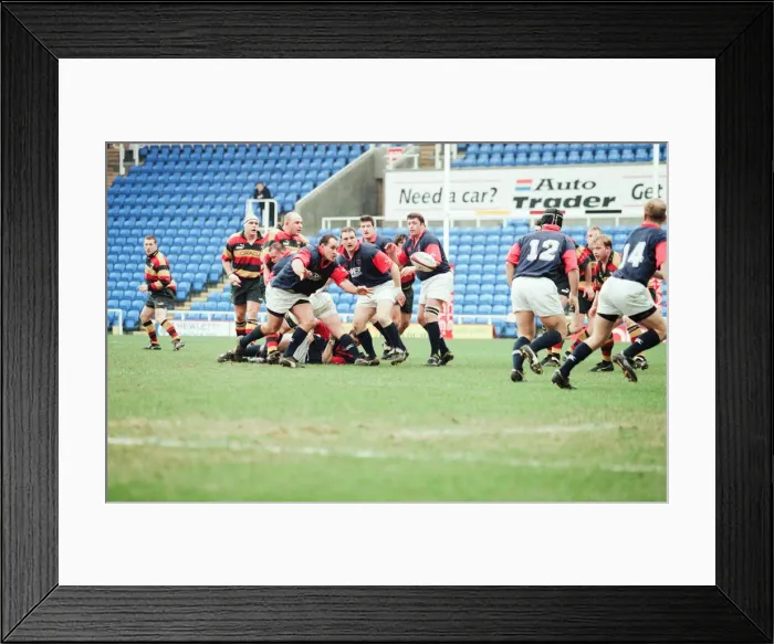 Framed Print : Richmond 40-22 London Scottish, English Rugby Union Premiership match at the Madejski Framed Print : Richmond 40-22 London Scottish, English Rugby Union Premiership match at the Madejski