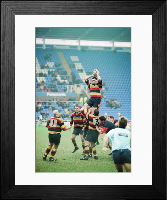 Framed Print : Richmond 40-22 London Scottish, English Rugby Union Premiership match at the Madejski Framed Print : Richmond 40-22 London Scottish, English Rugby Union Premiership match at the Madejski