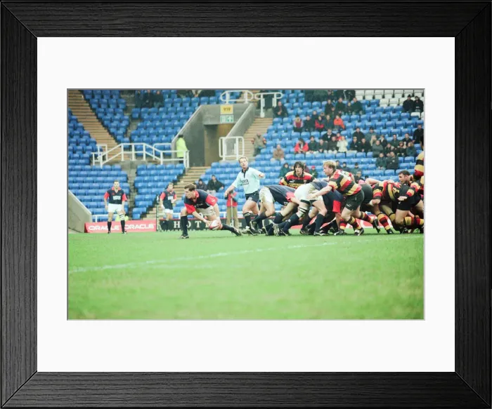 Framed Print : Richmond 40-22 London Scottish, English Rugby Union Premiership match at the Madejski Framed Print : Richmond 40-22 London Scottish, English Rugby Union Premiership match at the Madejski