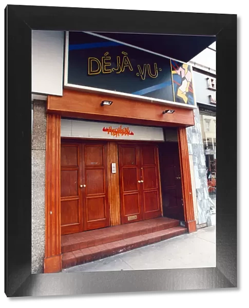 Deja Vu nightclub, Union Street, Glasgow, Scotland. 5th August 1991